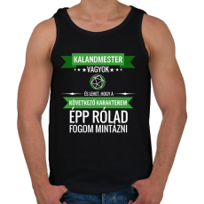 PRINTFASHION A következő karakterem te leszel (KM) - Férfi atléta - Fekete