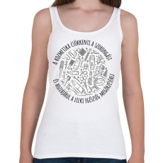 PRINTFASHION A kozmetika csökkenti a szorongást - Női atléta - Fehér