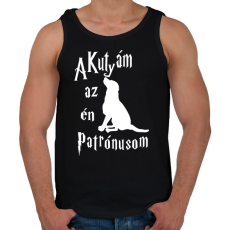 PRINTFASHION A Kutyám az én Patrónusom - Férfi atléta - Fekete