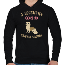 PRINTFASHION A legcukibb görény gazdija - Férfi kapucnis pulóver - Fekete