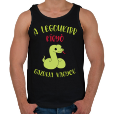 PRINTFASHION A legcukibb kígyó gazdija - Férfi atléta - Fekete