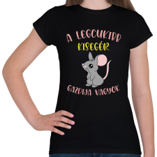 PRINTFASHION A legcukibb kisegér gazdija - Női póló - Fekete női póló