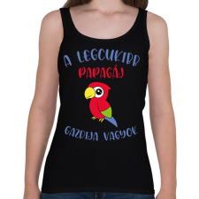 PRINTFASHION A legcukibb papagáj gazdija - Női atléta - Fekete női trikó