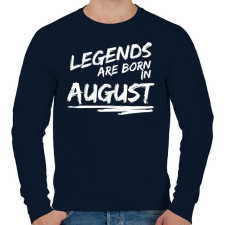 PRINTFASHION A legendák augusztusban születnek - Férfi pulóver - Sötétkék férfi pulóver, kardigán