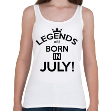 PRINTFASHION A legendák Júliusban születnak - Női atléta - Fehér gyógyhatású készítmény