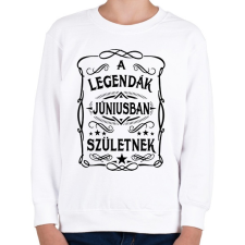 PRINTFASHION A legendák júniusban születnek - Gyerek pulóver - Fehér gyerek pulóver, kardigán