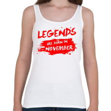 PRINTFASHION A legendák novemberben születtek - Női atléta - Fehér gyógyhatású készítmény