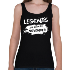 PRINTFASHION A legendák novemberben születtek - Női atléta - Fekete gyógyhatású készítmény