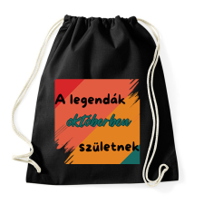PRINTFASHION A legendák október (1) - Sportzsák, Tornazsák - Fekete tornazsák