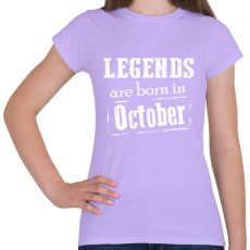 PRINTFASHION A legendák októberben születnek - Női póló - Viola