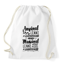 PRINTFASHION A legfontosabb munka - Sportzsák, Tornazsák - Fehér tornazsák