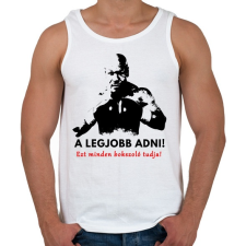 PRINTFASHION A legjobb adni - Férfi atléta - Fehér atléta, trikó