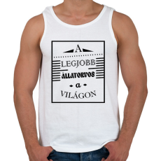 PRINTFASHION A legjobb állatorvos - Férfi atléta - Fehér