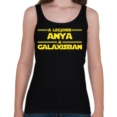 PRINTFASHION A legjobb anya a galaxisban - Női atléta - Fekete