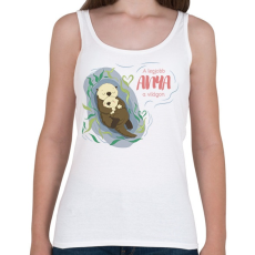 PRINTFASHION A legjobb anya a világon - Vidrás - Női atléta - Fehér