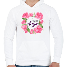 PRINTFASHION A legjobb Anya - Férfi kapucnis pulóver - Fehér