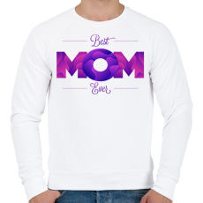 PRINTFASHION A legjobb anya - Férfi pulóver - Fehér