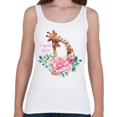 PRINTFASHION A legjobb anya - Női atléta - Fehér