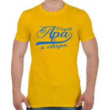 PRINTFASHION A legjobb apa kék - Férfi póló - Sárga férfi póló