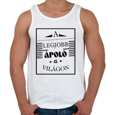 PRINTFASHION A legjobb ápoló - Férfi atléta - Fehér atléta, trikó