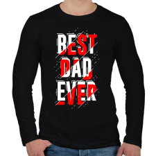 PRINTFASHION A legjobb apuka - Férfi hosszú ujjú póló - Fekete férfi póló