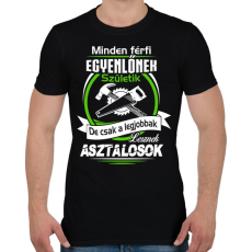 PRINTFASHION A legjobb asztalos - Férfi póló - Fekete
