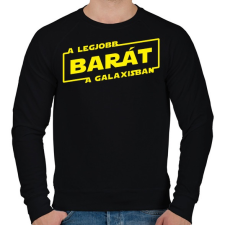 PRINTFASHION A legjobb barát a galaxisban - Férfi pulóver - Fekete férfi pulóver, kardigán