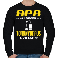 PRINTFASHION A legjobb darus apa - Férfi pulóver - Fekete férfi pulóver, kardigán