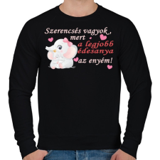 PRINTFASHION A legjobb édesanya! - Férfi pulóver - Fekete férfi pulóver, kardigán