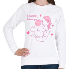 PRINTFASHION A legjobb édesanya - Női pulóver - Fehér