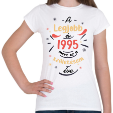 PRINTFASHION A legjobb év - Évszámmal - Női póló - Fehér női póló