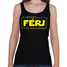 PRINTFASHION A legjobb férj a galaxisban - Női atléta - Fekete női trikó