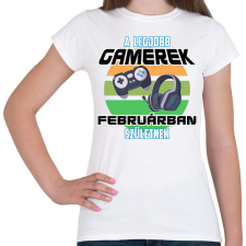PRINTFASHION A legjobb Gamerek  - Női póló - Fehér férfi póló