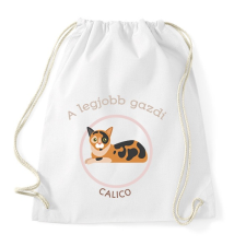 PRINTFASHION A legjobb gazdi - Calico - Sportzsák, Tornazsák - Fehér tornazsák