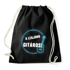 PRINTFASHION A legjobb gitáros - Sportzsák, Tornazsák - Fekete tornazsák