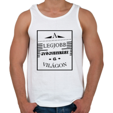 PRINTFASHION A legjobb gyógyszerész - Férfi atléta - Fehér