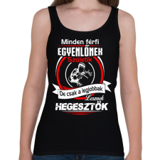 PRINTFASHION A legjobb hegesztők - Női atléta - Fekete női trikó