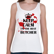 PRINTFASHION A legjobb hentes vagyok - Női atléta - Fehér