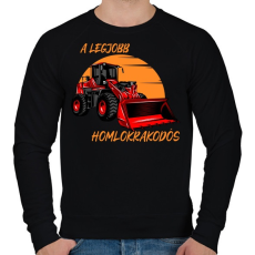PRINTFASHION A legjobb homlokrakodós - Férfi pulóver - Fekete