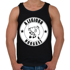 PRINTFASHION A legjobb horgász  - Férfi atléta - Fekete