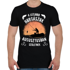 PRINTFASHION a legjobb horgászok - Férfi póló - Fekete