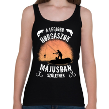 PRINTFASHION a legjobb horgászok - Női atléta - Fekete női trikó