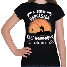 PRINTFASHION a legjobb horgászok - Női póló - Fekete