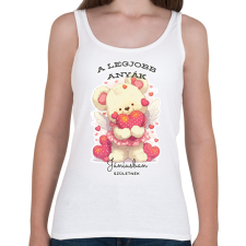 PRINTFASHION A legjobb Júniusi Anya szülinap - Női atléta - Fehér női trikó