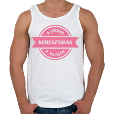 PRINTFASHION A legjobb keresztanya a világon - Férfi atléta - Fehér