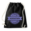 PRINTFASHION A legjobb keresztapa a világon - Sportzsák, Tornazsák - Fekete