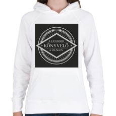 PRINTFASHION A legjobb könyvelő a világon - Női kapucnis pulóver - Fehér