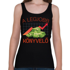 PRINTFASHION A legjobb könyvelő - Női atléta - Fekete