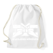PRINTFASHION A legjobb kűműves - Sportzsák, Tornazsák - Fehér tornazsák