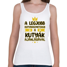 PRINTFASHION A legjobb kutyakozmetikus - Női atléta - Fehér